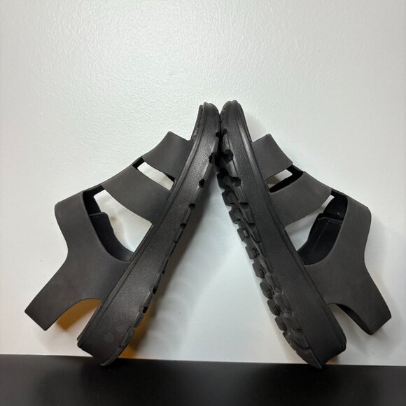 Vintage Skechers 90’s Y2K Black Chunky Sporty Platform Sandals Size 9 - Picture 6 of 8